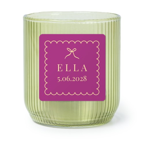 Classy Scallop Bow - Text Only Classy Scallop Bow - Text Only