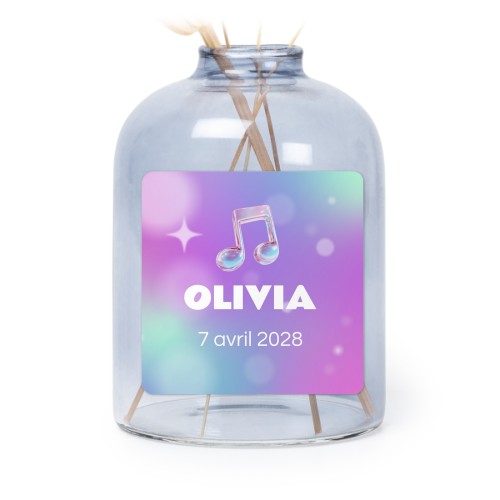 Holographic Music Notes