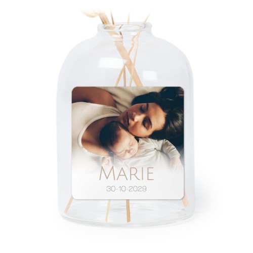 Små vaser med fyrkantiga klistermärken – 6 st