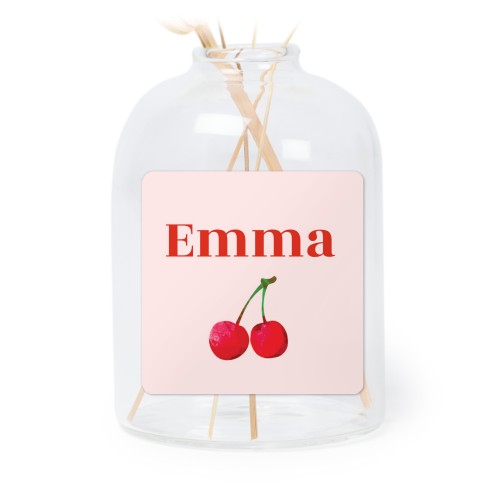 Små vaser med  firkantede klistermerker - 6 stk