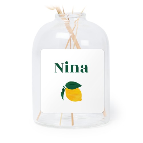 Små vaser med  firkantede klistermerker - 6 stk