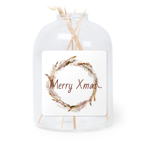 Små vaser med firkantede klistermærker – 6 stk