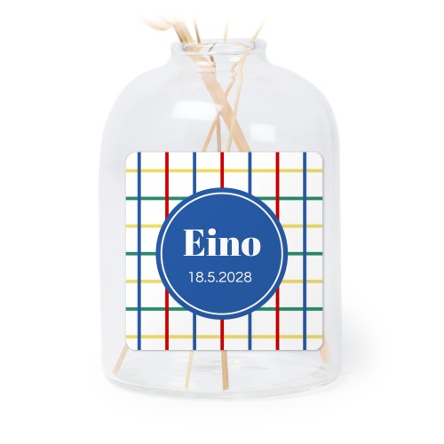 Pienet maljakot neliskulmaisilla tarroilla – 6 kpl