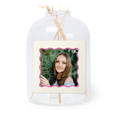 Små vaser med fyrkantiga klistermärken – 6 st