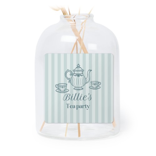 Små vaser med  firkantede klistermerker - 6 stk