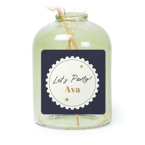 Små vaser grønn med firkantede klistermerker - 6 stk Små vaser grønn med firkantede klistermerker - 6 stk