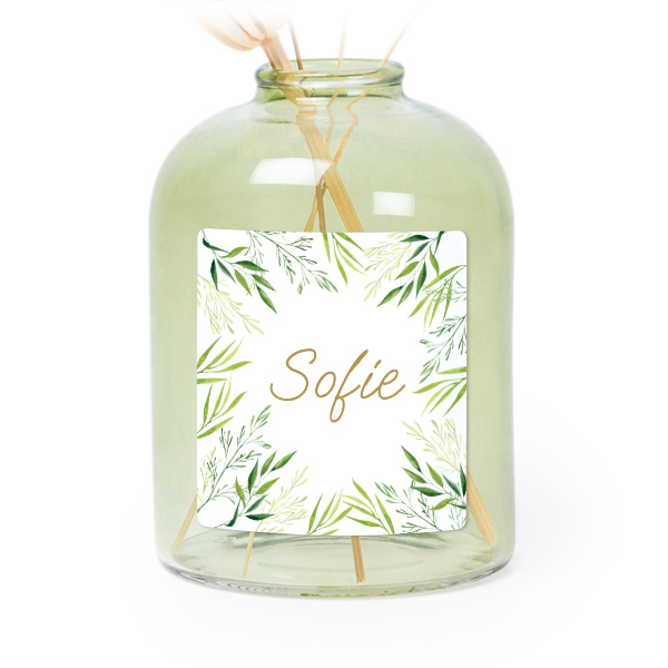 Pienet vihreĂ€t maljakot neliskulmaisilla tarroilla â 6 kpl Pienet vihreĂ€t maljakot neliskulmaisilla tarroilla â 6 kpl