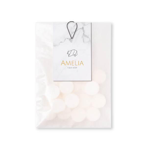 Godispåse DIY Droppformat gem svart - 12 st