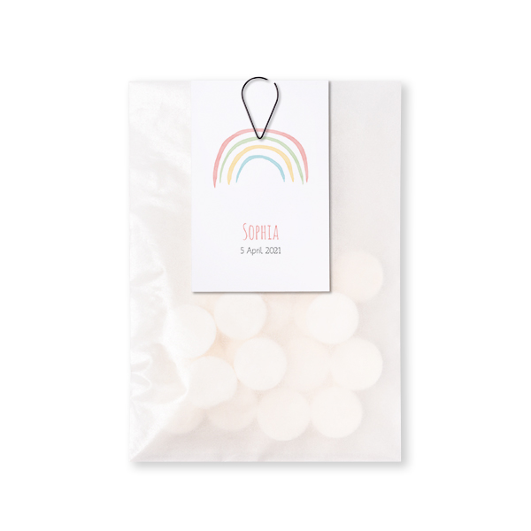 Godispåse DIY Droppformat gem svart - 12 st