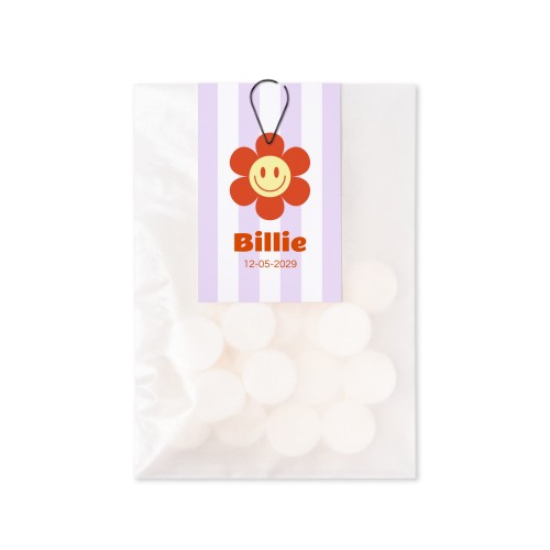 Snoepzakje DIY Paperclip zwart - Set van 12