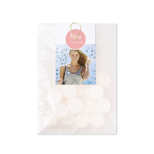 Snoepzakjes met kaartje Paperclip Goud (set van 12)