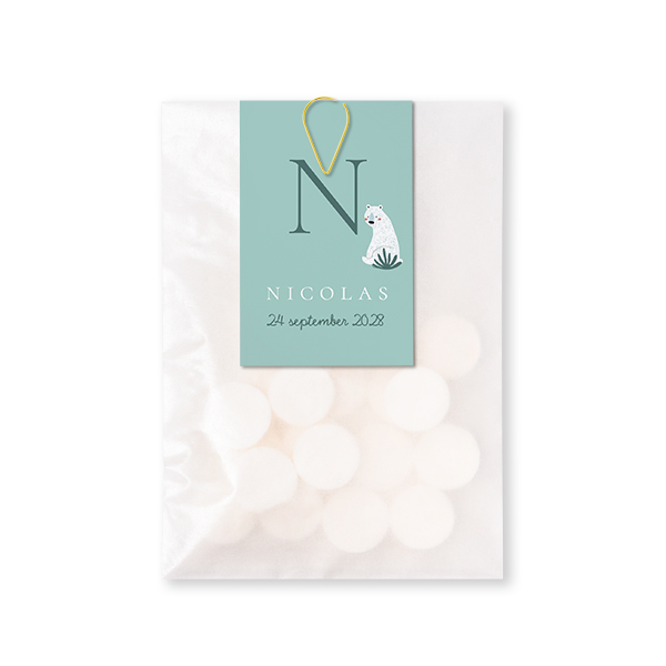 Sachet Ă bonbons avec carte Trombone Or (lot de 12) Sachet Ă bonbons avec carte Trombone Or (lot de 12)