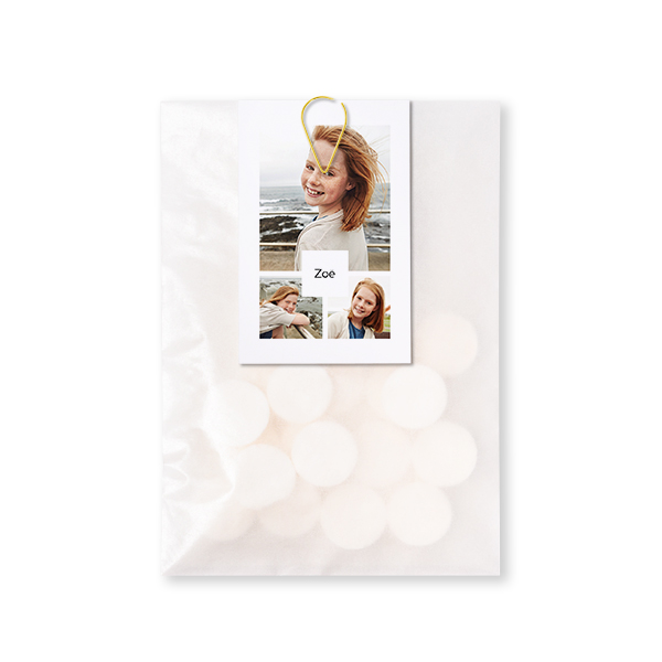 Sachet Ă bonbons avec carte Trombone Or (lot de 12) Sachet Ă bonbons avec carte Trombone Or (lot de 12)