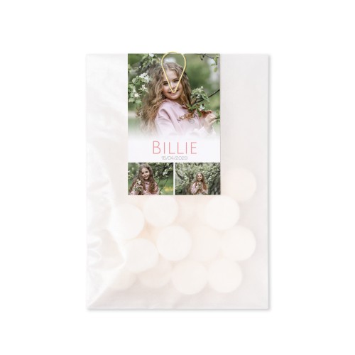 Sachet à bonbons avec carte Trombone Or (lot de 12)