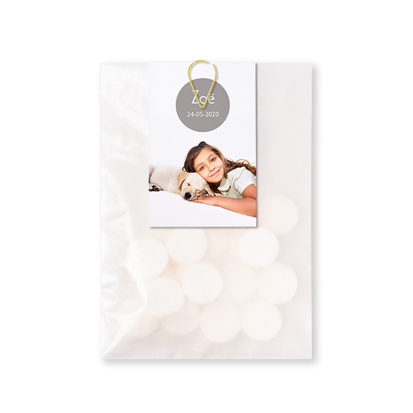 Snoepzakjes met kaartje Paperclip Goud (set van 12) Snoepzakjes met kaartje Paperclip Goud (set van 12)