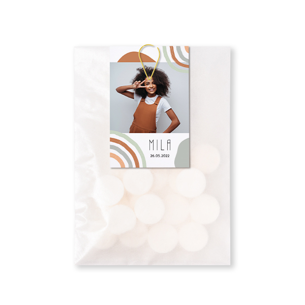 Sachet Ă bonbons avec carte Trombone Or (lot de 12) Sachet Ă bonbons avec carte Trombone Or (lot de 12)