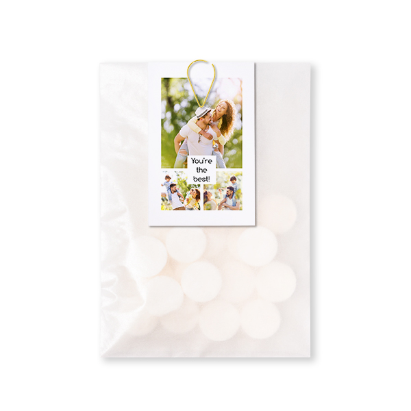 Sachet Ă bonbons avec carte Trombone Or (lot de 12) Sachet Ă bonbons avec carte Trombone Or (lot de 12)