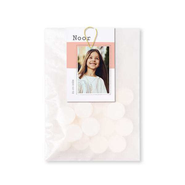 Snoepzakjes met kaartje Paperclip Goud (set van 12)