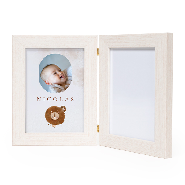 Cadre double avec empreinte Cadre double avec empreinte