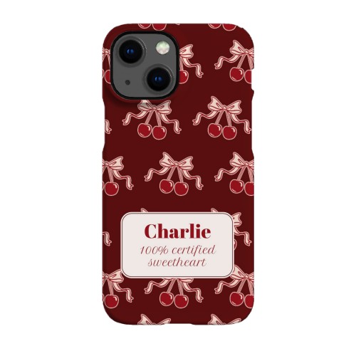 Vintage Cherry Love Text - Only