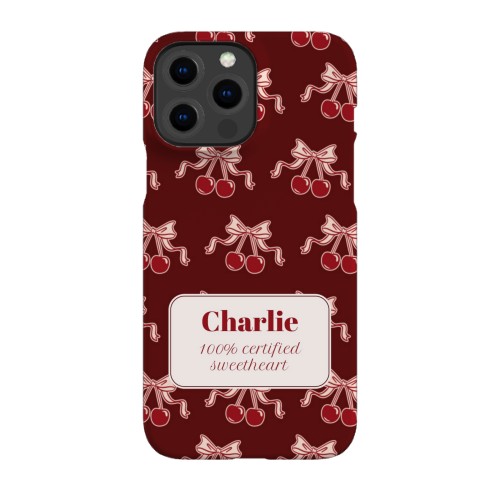 Vintage Cherry Love Text - Only