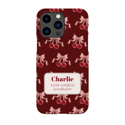 Vintage Cherry Love Text - Only