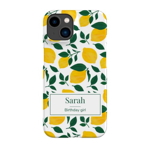 Zesty Lemon Pattern - Text Only