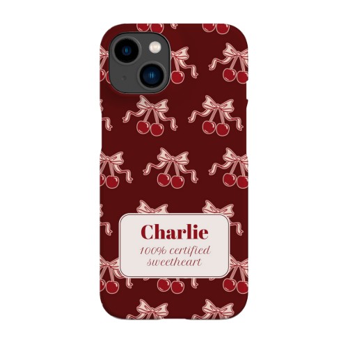 Vintage Cherry Love Text - Only