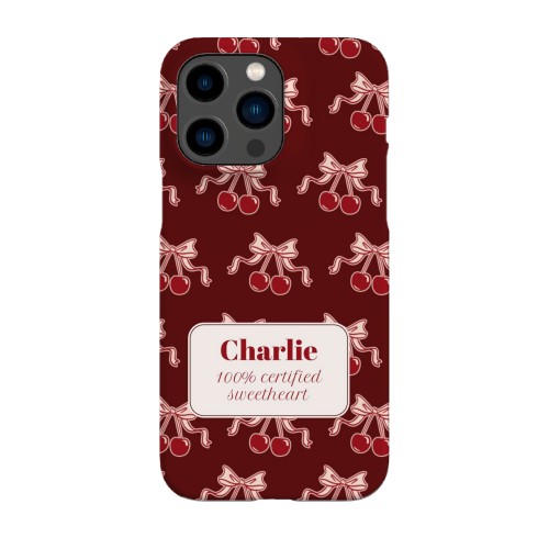 Vintage Cherry Love Text - Only