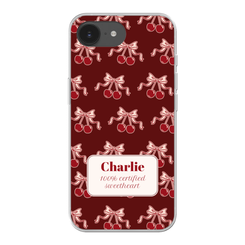 Vintage Cherry Love Text - Only