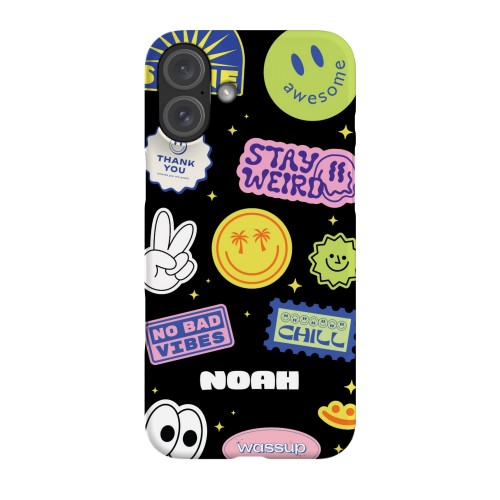 Funky Smiley Stickers - Text only Funky Smiley Stickers - Text only