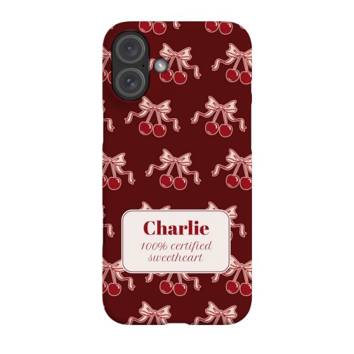 Vintage Cherry Love Text - Only