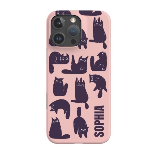 Black Cats Pattern Text only