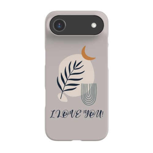 Boho Moon Shape - Text Only