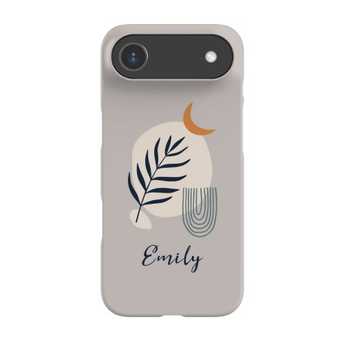 Boho Moon Shape - Text Only