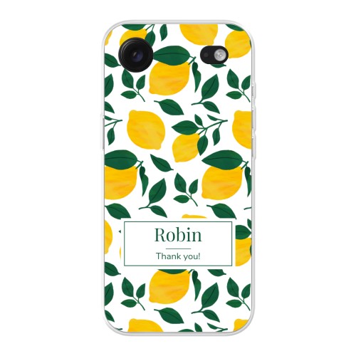 Zesty Lemon Pattern - Text Only