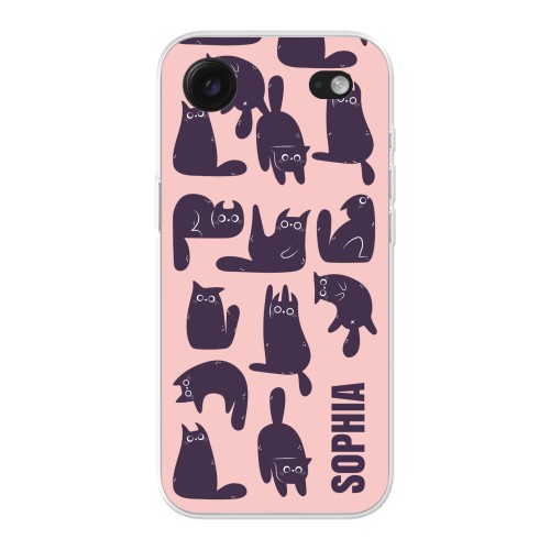 Black Cats Pattern Text only