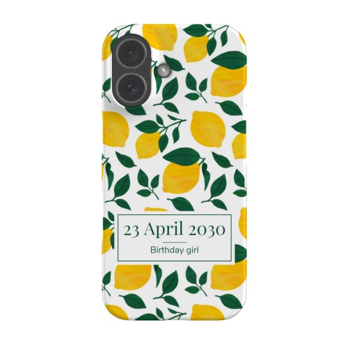 Zesty Lemon Pattern - Text Only