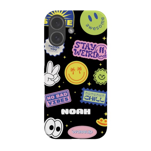 Funky Smiley Stickers - Text only Funky Smiley Stickers - Text only