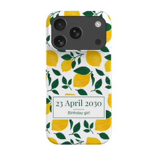 Zesty Lemon Pattern - Text Only