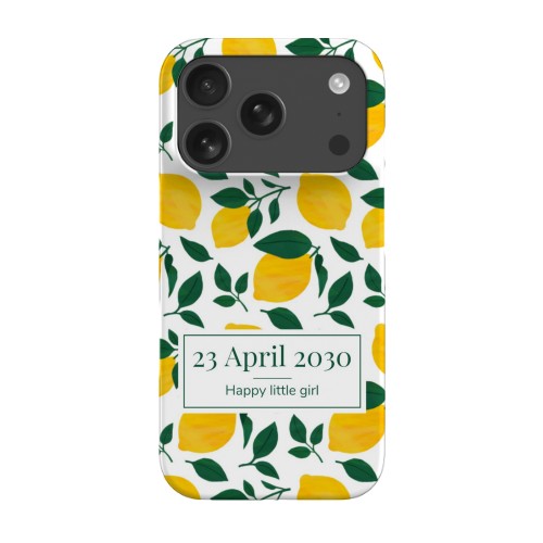 Zesty Lemon Pattern - Text Only