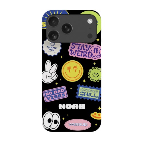 Funky Smiley Stickers - Text only Funky Smiley Stickers - Text only