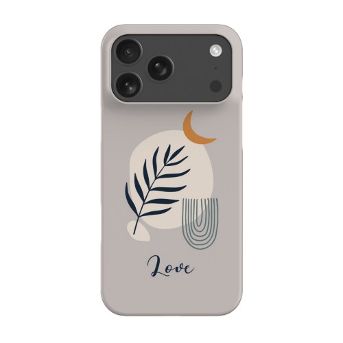 Boho Moon Shape - Text Only