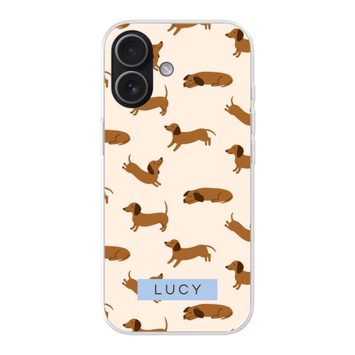 Cute Dachshund Design - Text Only