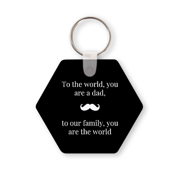 Sleutelhanger hexagon Sleutelhanger hexagon