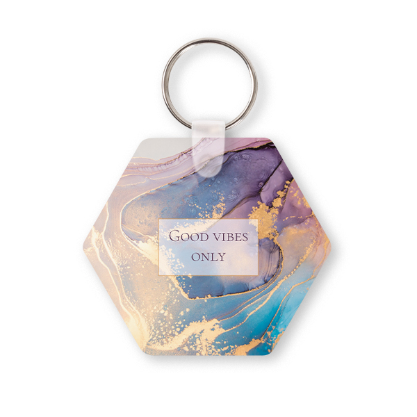 Sleutelhanger hexagon