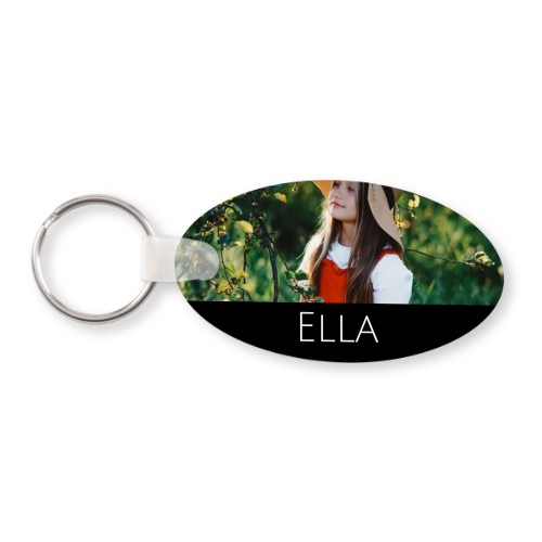 Porte-clés photo alu ovale Porte-clés photo alu ovale