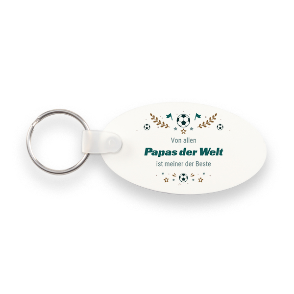 Alu-Schlüsselanhänger oval