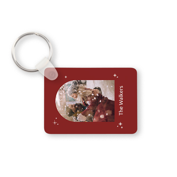 Porte-clés photo alu rectangulaire Porte-clés photo alu rectangulaire
