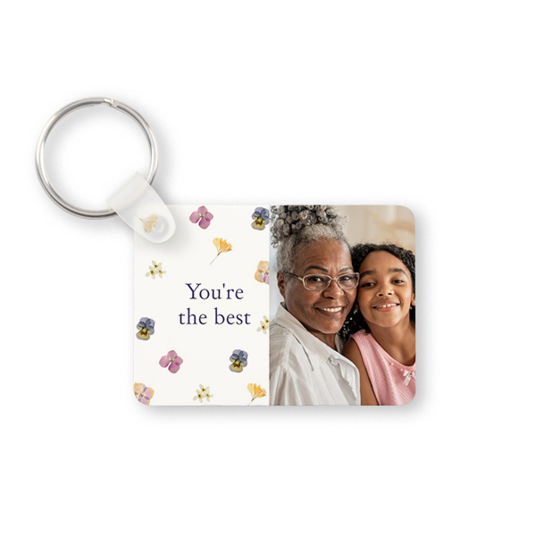 Porte-clés photo alu rectangulaire Porte-clés photo alu rectangulaire